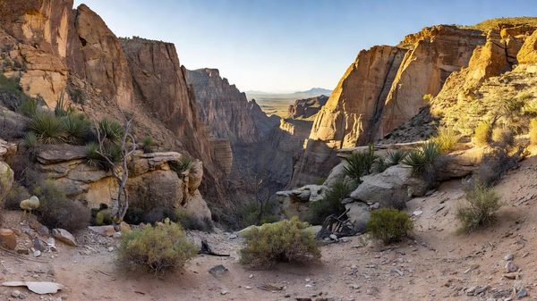 Chihuahuan Desert canyon above the Rio Grande at Big Bend National Park